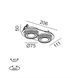 SOL IN MINI X2, L206mm, W111mm, H50mm, LED 2x7W, 4000K, белый/sahara beige (01.7522.14.940.WH/SBG) 3491 фото 2