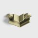 З'єднувач накладний L-подібний MINI_LINE42 CORNER S HR, L33mm, W33mm, H13.5mm, латунь (07.S90HR.LG) 07.S90HR.LG фото 3