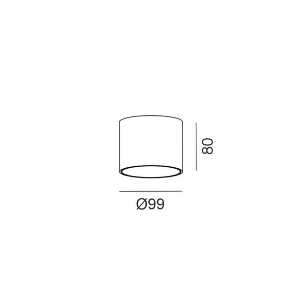 PRISMA S, D99mm, H80mm, LED 9W, 4000К, белый (02.0980.9.940.WH) 3766 фото