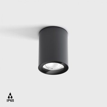 Вуличний світильник LTX KASK, D68мм, H90мм, GU10 Max. 7W LED, графіт (08.1100.7.000.GR) 43708 фото