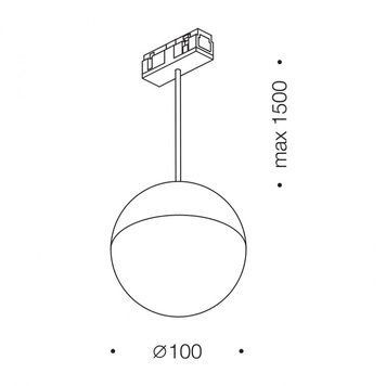 IN_LINE BALL M, D100mm, H1500mm, LED 7W, 3000К, белый (06.1000.7.930.WH) 00-00050393 фото