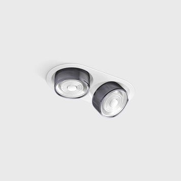 Світильник LTX SOL IN MINI X2, L206mm, W111mm, H50mm, LED 2x7W, 3000K, білий/diamond black (01.7522.14.930.WH/DBG) 3488 фото