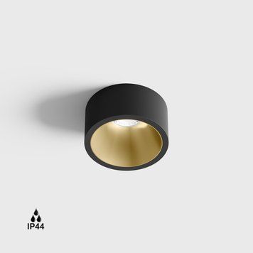 Світильник LTX INVISIBLE MINI OUT, D55mm, H58mm, LED 6.3W, 4000K, чорний/латунь (01.2203.7.940.BK/BR) 3386 фото