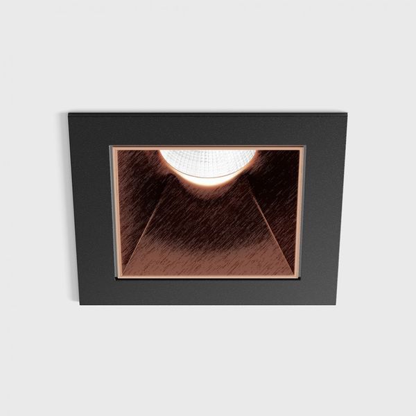 Вбудований світильник LTX NANO S, L48мм, W48мм, H67мм, LED 8W 3000K, чорний/мідний (01.3911.8.930.BK/CP) 01.3911.8.930.BK + 01.A391.CP фото