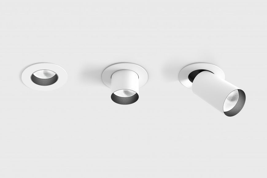 Вбудований світильник LTX TUB M IN, D90мм, L90мм, H126мм, LED 9W, 3000К, білий (01.0590.9.930.WH) фото Вбудовані