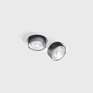 Світильник LTX SOL IN MINI X2, L206mm, W111mm, H50mm, LED 2x7W, 3000K, білий/diamond black (01.7522.14.930.WH/DB) 3486 фото