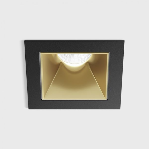Вбудований світильник LTX NANO S, L48мм, W48мм, H67мм, LED 8W 4000K, чорний/латунь (01.3911.8.940.BK/BR) 01.3911.8.940.BK + 01.A391.BR фото