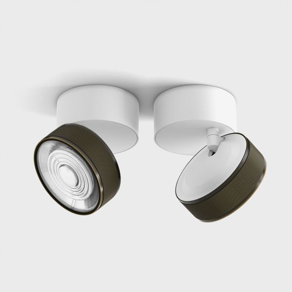SOL SURF, D95mm, H78mm, LED 14W 3000K, белый/бронза (02.9533.14.930.WH/BZG) 2949 фото