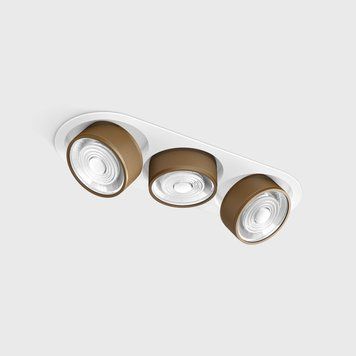 SOL IN MINI X3, L301mm, W111mm, H50mm, LED 3x7W, 3000K, белый/coffee (01.7523.21.930.WH/СFG) 3534 фото