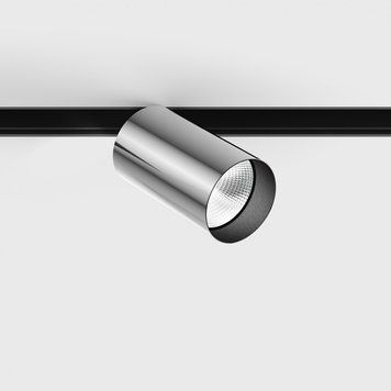 Світильник LTX для трекових систем IN_LINE TUB M A 90, D52, H90mm, LED 10.8W, 3000К, хром/чорний (06.0591.14.930.CR/BK) 06.0591.14.930.CR фото