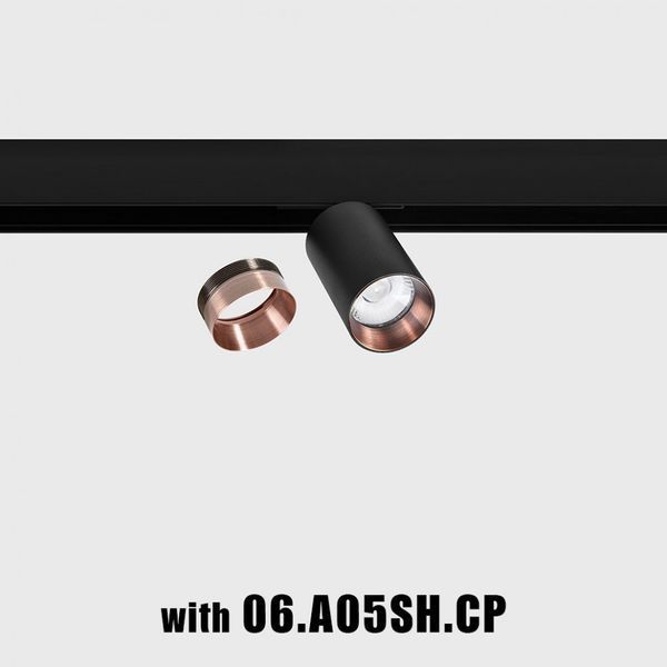 Світильник LTX для трекових систем IN_LINE TUB M A 90, D52mm, H90mm, LED 10.8W, 3000К, чорний (06.0591.14.930.BK) 00-00050384 фото