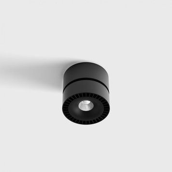 Накладний світильник LTX EYE SURF, D105mm, H92mm, LED 12W, 3000К, чорний (02.6090.12.930.BK) 34024 фото