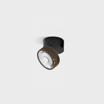 Світильник LTX SOL SURF MINI, D75мм, H70мм, LED 7W, 3000K, чорний/мідь (02.7526.7.930.BK/CPG) 2891 фото