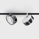 Світильник LTX для трекових систем IN_LINE SOL, D95mm, H33mm, LED 10.8W, 3000К, білий/diamond black (06.9533.14.930.WH + SOL RING DIAMOND BLACK) 2545 фото 1