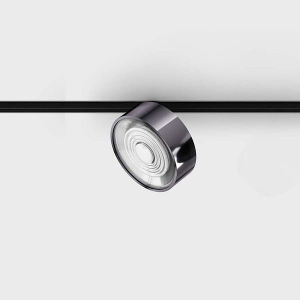 Світильник LTX для трекових систем IN_LINE SOL, D95mm, H33mm, LED 10.8W, 4000К, білий/diamond black (06.9533.14.940.WH + SOL RING DIAMOND BLACK) 2544 фото