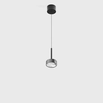 Світильник LTX SOL MINI P, D75mm, H135mm, 7W LED, 24&ordm;, 3000K, IP20, чорний/хром (03.7530.7.930.BK/CR) 3264 фото