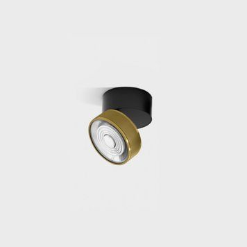 SOL SURF MINI, D75mm, H70mm, LED 7W, 4000K, чёрный/латунь (02.7526.7.940.BK/BRG) 2885 фото
