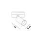 Світильник LTX для трекових систем IN_LINE TUB XS A 48, D22, H48mm, LED 2.1W, 3000К, білий (06.0248.02.930.WH) 00-00050380 фото 1
