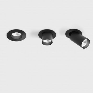 Вбудований світильник LTX TUB M IN, D90мм, L90мм, H126мм, LED 9W, 3000К, чорний (01.0590.9.930.BK) 43408 фото