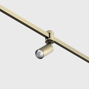 Світильник LTX для трекових систем AIR_TUB SA, D30mm, H60mm, LED 4W, 3000K, DIM: DALI, 0-10V, латунь (15.0361.4.930.BR) 3863 фото