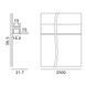 PROFILE FLOOR, L2500mm, h99.5mm, w31.7mm (12.1032.25) 12.1032.25 фото 2