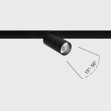 Світильник LTX для трекових систем IN_LINE ZOOM S DALI 4x, D30mm, H60mm, LED 5.4W, 4000K, чорний (06.0369.6.940.BK.DALI.4x) 4127 фото