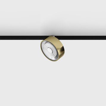 Світильник LTX для трекових систем IN_LINE SOL MINI, D75мм, H26мм, LED 6.3W, 4000К, латунь/білий (06.7526.7.940.BR/WH) 2706 фото