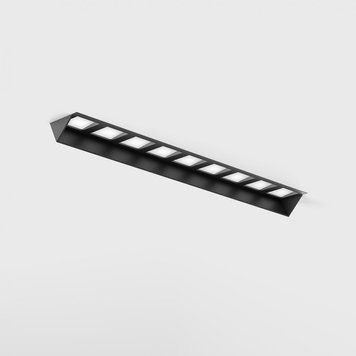 Вбудований світильник LTX VARIO WALL WASHER 218 TRIMLESS, L205mm, W24.5mm, H45mm, LED 10W, 3000К, чорний (01.2185.10.930.BK + VARIO FRAME3) 43&nbsp;921 фото