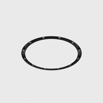 Світильник LTX ORBITA M, D600mm, H50mm, LED 24W 4000K, білий/чорний (01.4960.30.940.BK) 3150 фото