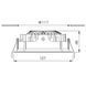 Вбудований світильник LTX EYE IN, D127mm, H48mm, LED 12W, 3000К, білий (01.2400.12.830.WH) 33986 фото 2