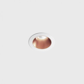 Вбудований світильник LTX NANO R, D48мм, H67мм, LED 8W 3000K, білий/мідний (01.3910.8.930.WH/CP) 01.3910.8.930.WH + 01.A390.CP фото
