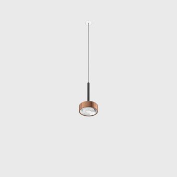 Світильник LTX SOL MINI P NANO, D75мм, H135мм, 7W LED, 24&deg;, 3000K, IP20, чорний/мідь (03.7531.7.930.BK/CP) 3254 фото