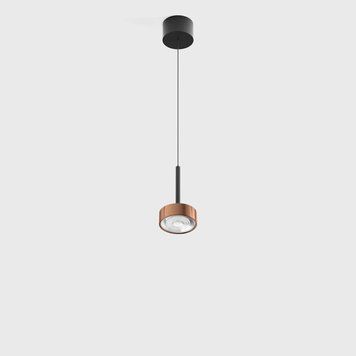 Світильник LTX SOL MINI P, D75mm, H135mm, 7W LED, 24&ordm;, 4000K, IP20, чорний/мідь (03.7530.7.940.BK/CP) 3253 фото