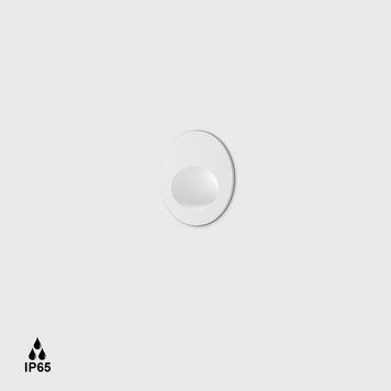 Вуличний світильник LTX IN WALL IP, D52mm, sp39mm, LED 2.1W, 2700К, IP65, білий (08.5239.R2.927.WH) 08.5239.R2.927.WH фото