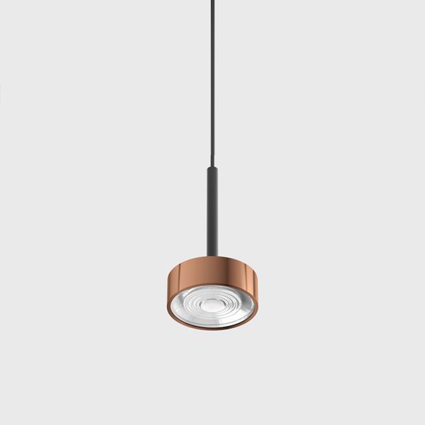 Світильник LTX SOL MINI P, D75mm, H135mm, 7W LED, 24&ordm;, 3000K, IP20, чорний/мідь (03.7530.7.930.BK/CP) 3252 фото