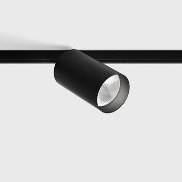 Світильник LTX для трекових систем IN_LINE TUB M A 90, 2 групи, ON/OFF, D52mm, H90mm, LED 10.8W, 3000K, чорний (06.0591.14.930.BK.2G) 4006 фото